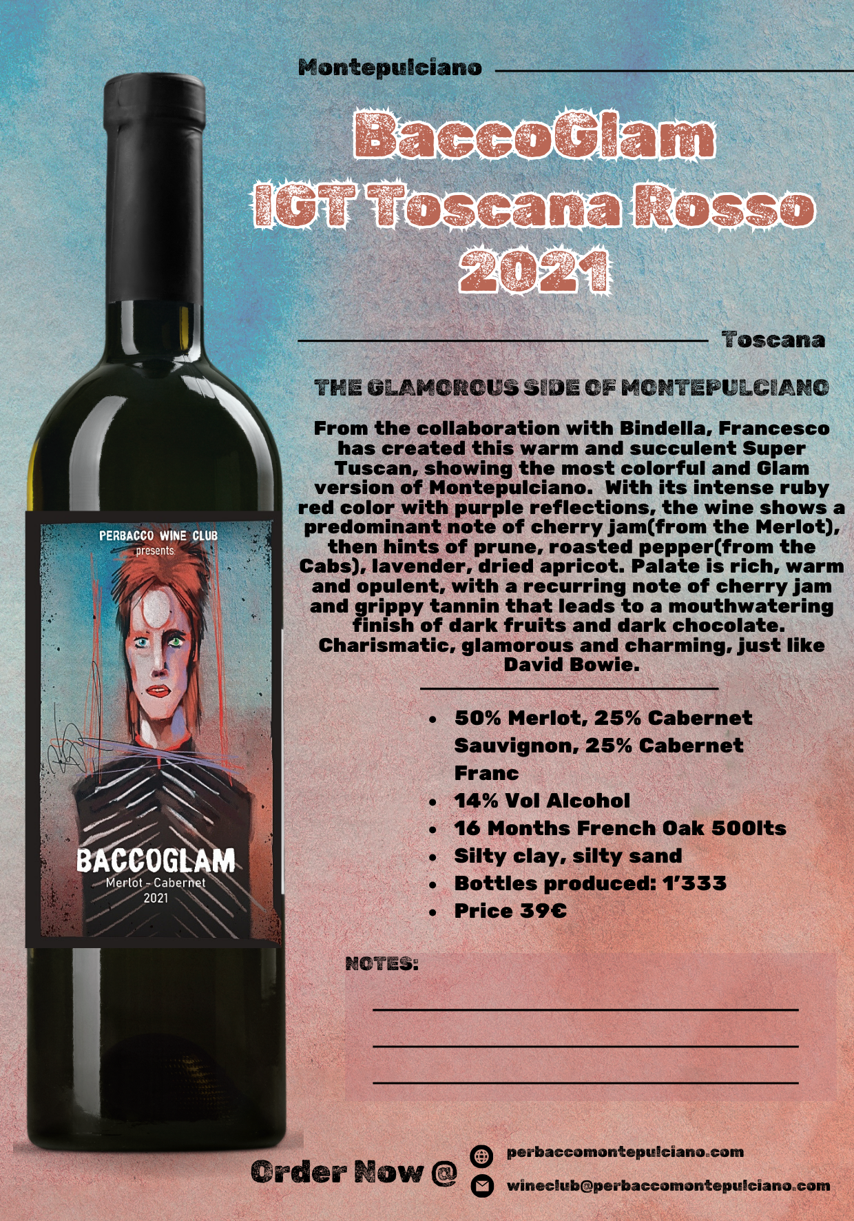 BaccoGlam I.G.T. Toscana Rosso 2021