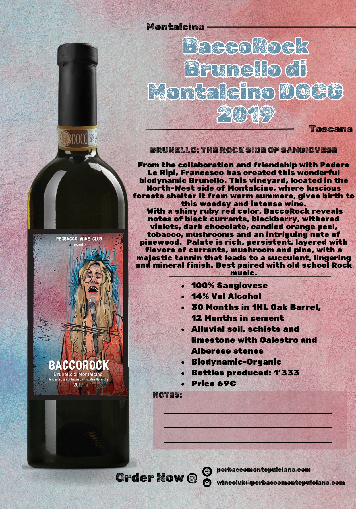 BaccoRock Brunello di Montalcino Docg 2019