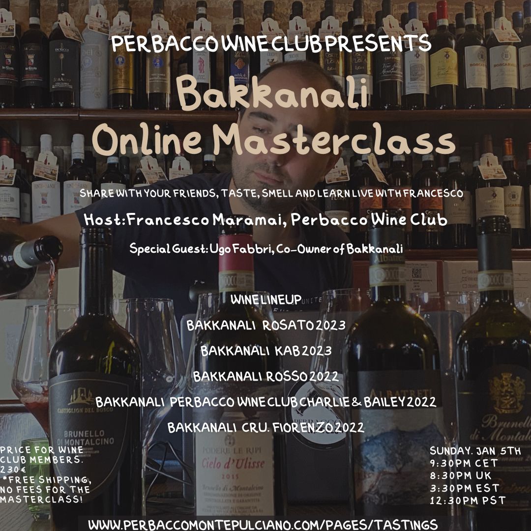 Brunello di Montalcino 2019 Online Masterclass Dec 29th, 6bts FREE SHIPPING!